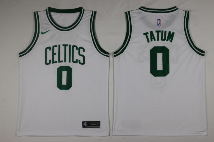 Men Boston Celtics #0 Tatum White Game Nike NBA Jerseys